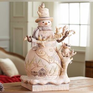 Jim Shore Heartwood Creek Woodland Oversized Snowman NIB